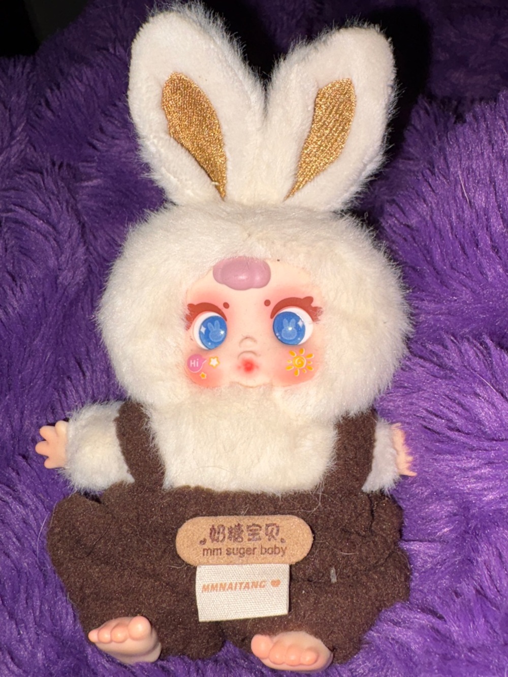 MM Suger Baby Bunny Plush Doll - White & Brown